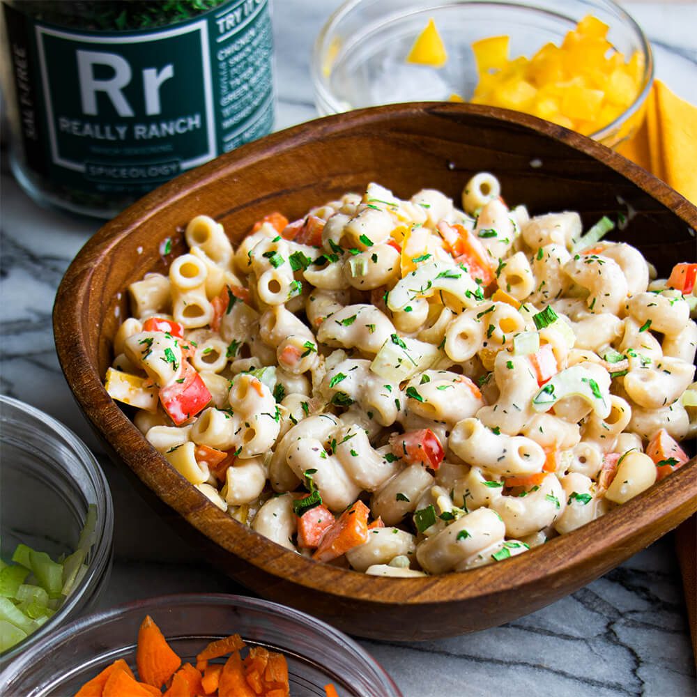 Really Ranch Vegan Macaroni Salad