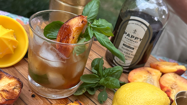 Image of Distilled: Smoky Peach Bourbon Summer Sipper