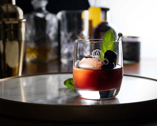 Image of Seasonal Sips: Smashed Cherry & Basil Old Fashioned