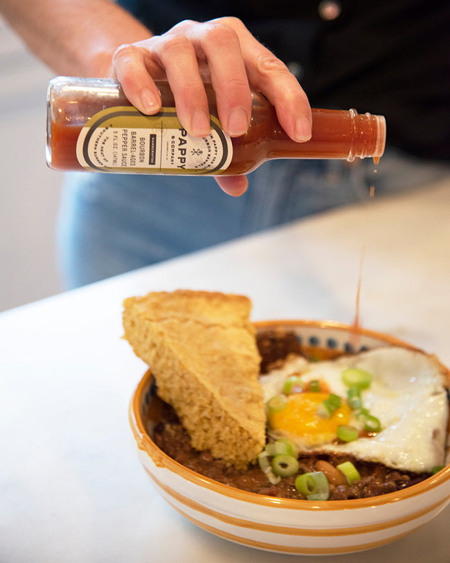 Image of Fall Recipe: Red-Eye Chili and Maple Bourbon Corncakes