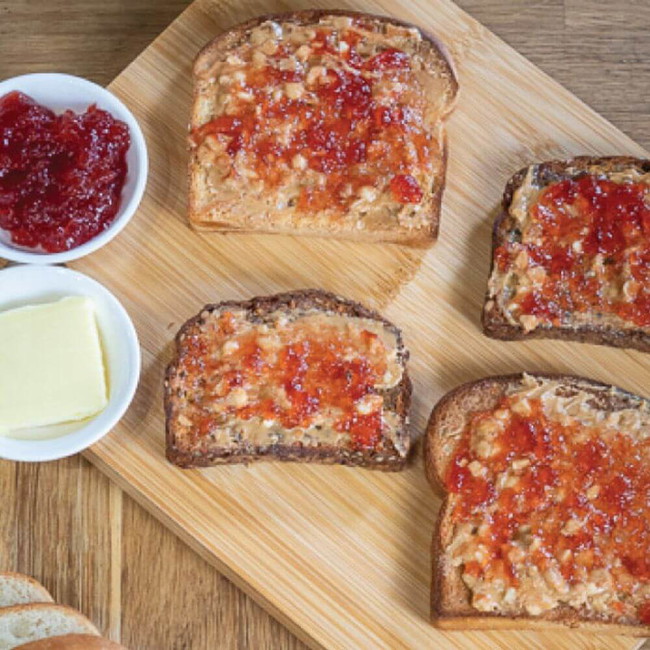 Low Carb Toast With Peanut Butter And Jelly Recipe