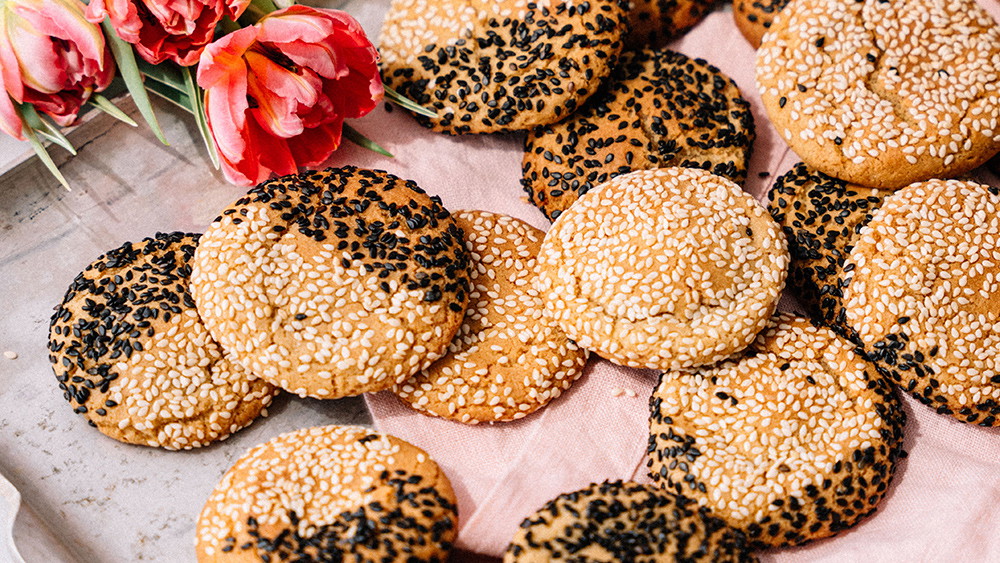 Image of Black and White Sesame Cookies