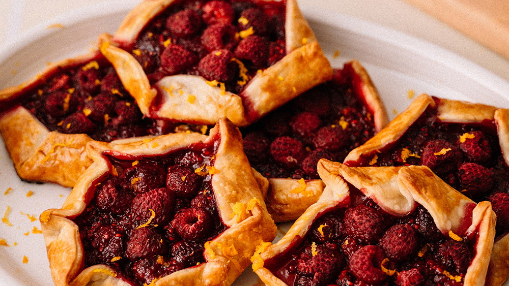 Image of Mini Mint and Raspberry Galettes