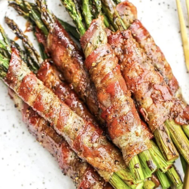 Image of Wrapped Asparagus With Bacon Recipe