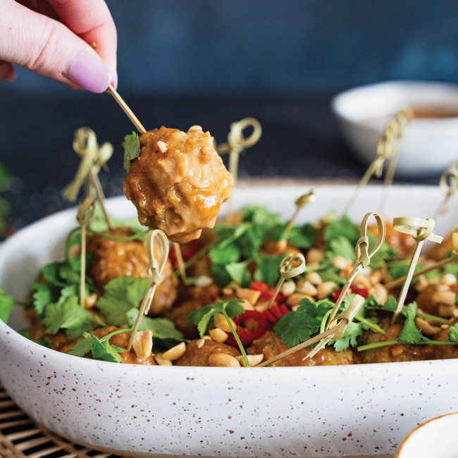 Image of Mini Satay Chicken Meatballs