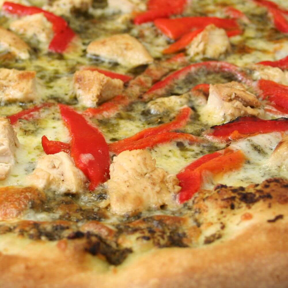 Keto Pesto Chicken Pizza Recipe