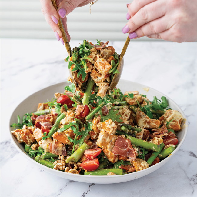 Image of Kūmara, Asparagus & Bacon Salad