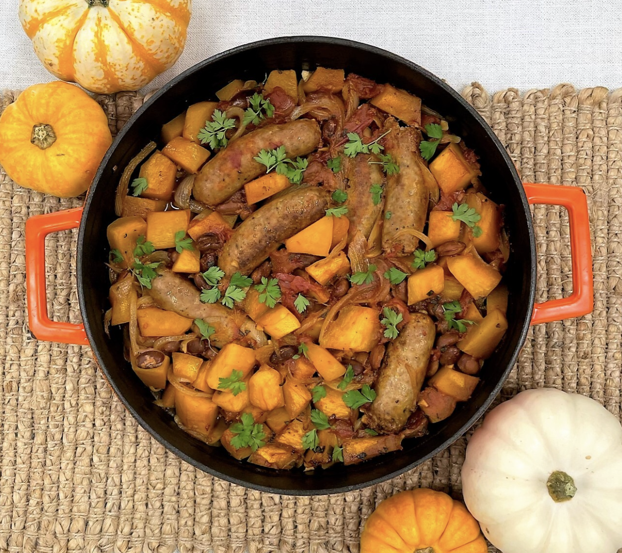 Image of Autumn Sausage and Pumpkin Casserole