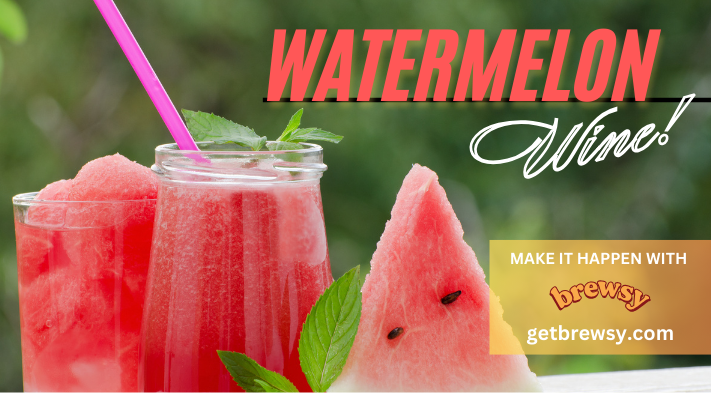 Image of Refreshing Fresh Fruit Watermelon Wine