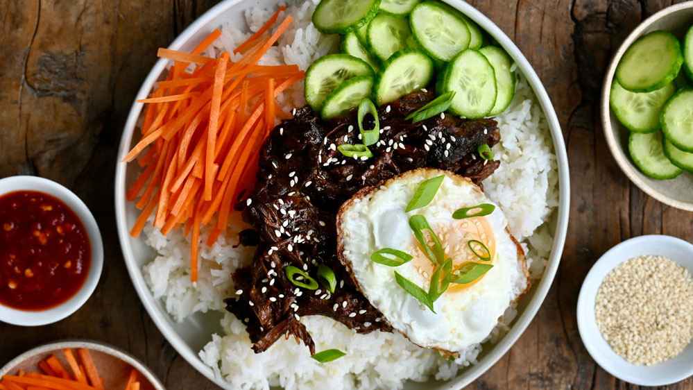 Image of Slow Cooker Korean Beef Bowls 