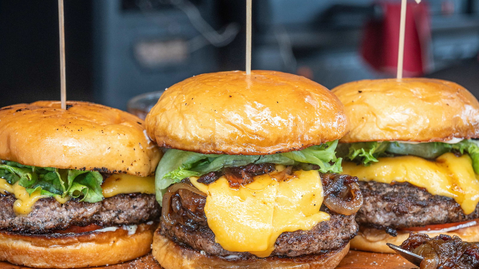 Image of Bacon Onion Jam Brisket Burger