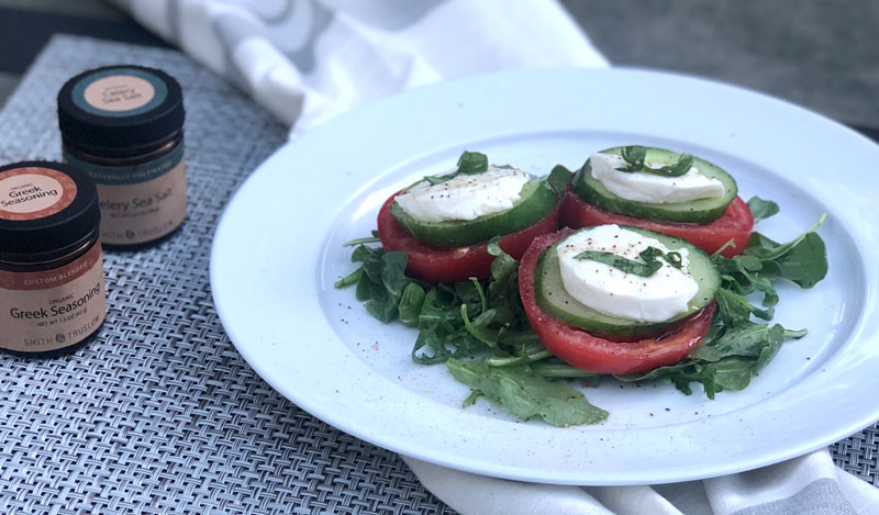 Summer Garden Salad with Greek Seasoning