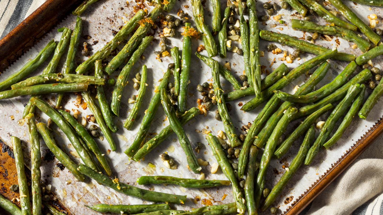 Image of Garlicky Roasted Green Beans