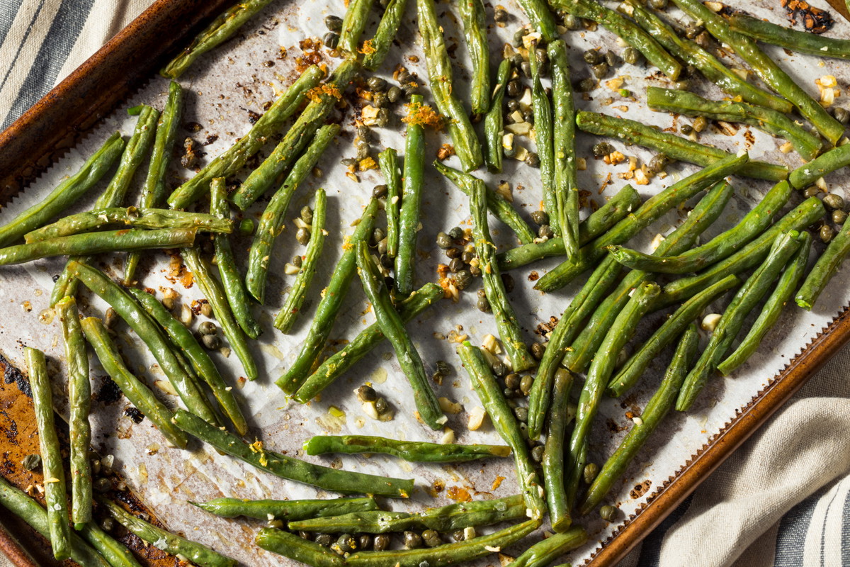 Garlicky Roasted Green Beans