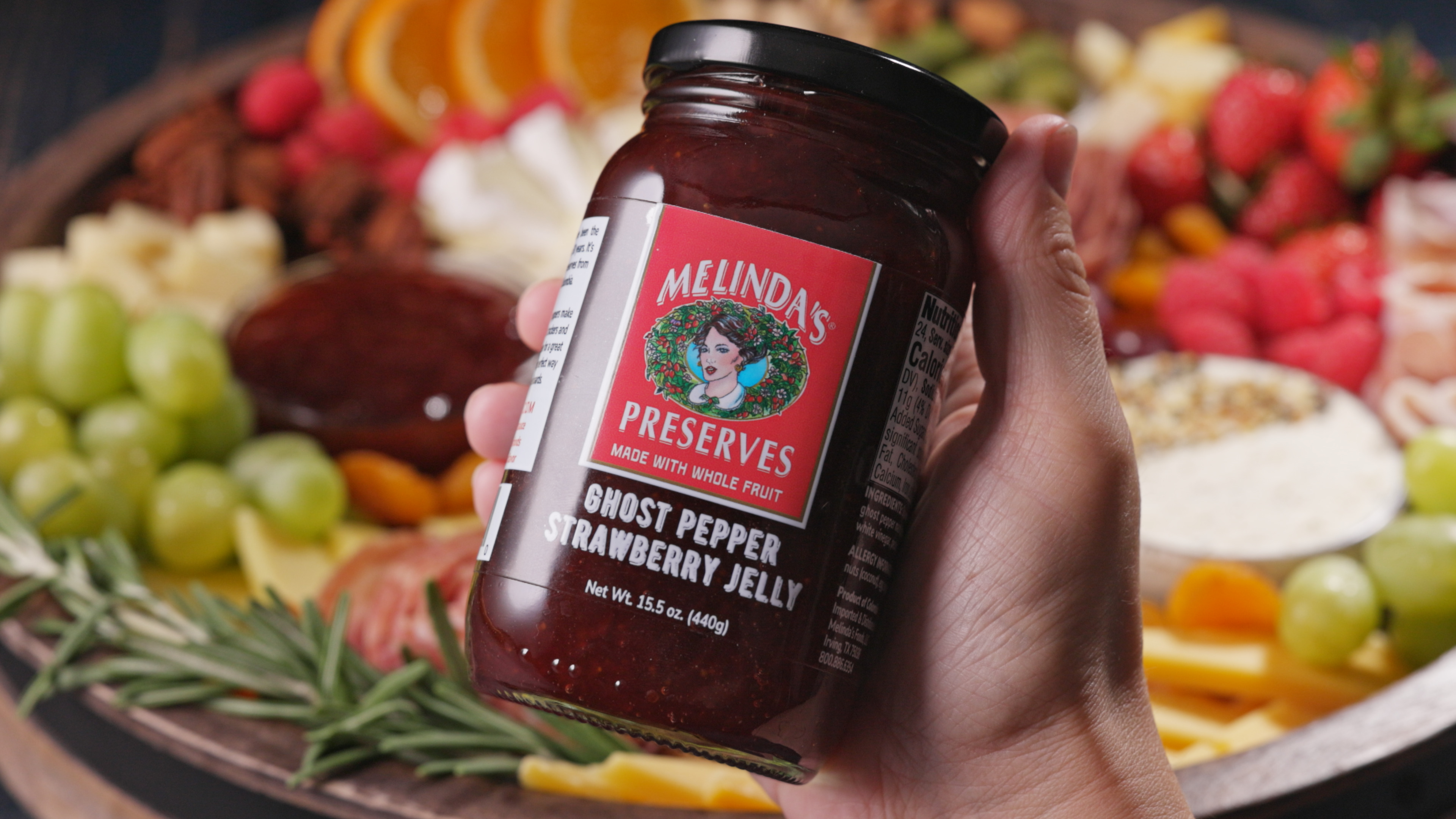 Image of Melinda’s Ghost Pepper Strawberry Jelly Charcuterie Board