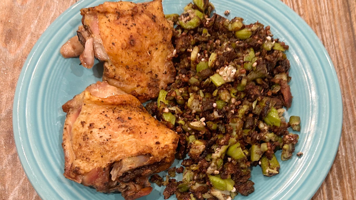 Image of Crispy Cast Iron Chicken Thighs