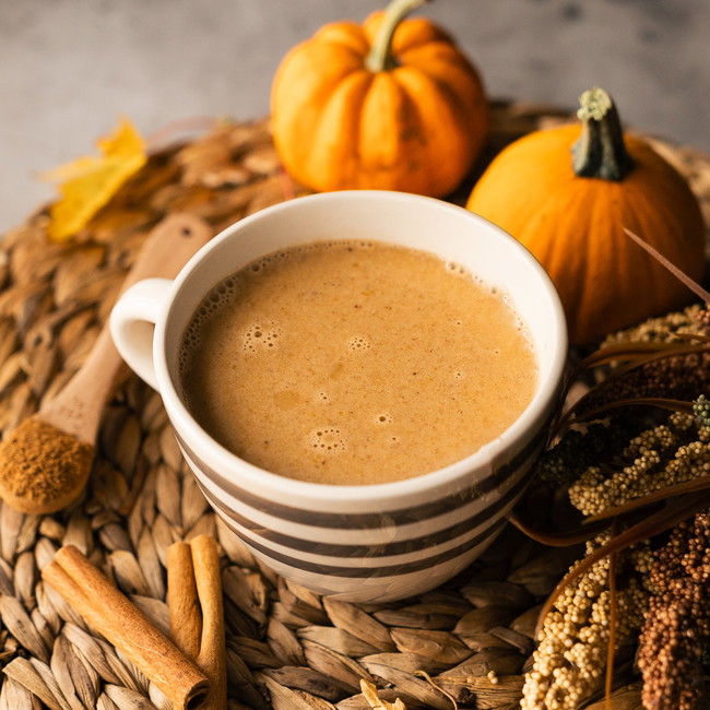 Image of Healthy Pumpkin Chai Latte (Starbucks Copycat)