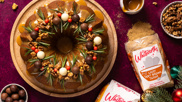 Image of Salted Caramel & Walnut Wreath Cake