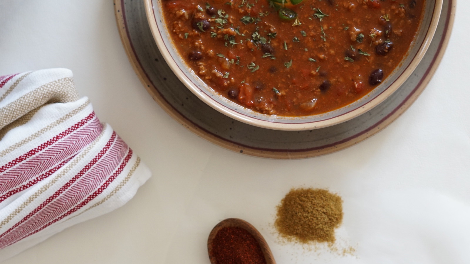 Image of Roasted Poblano and Coffee Chili