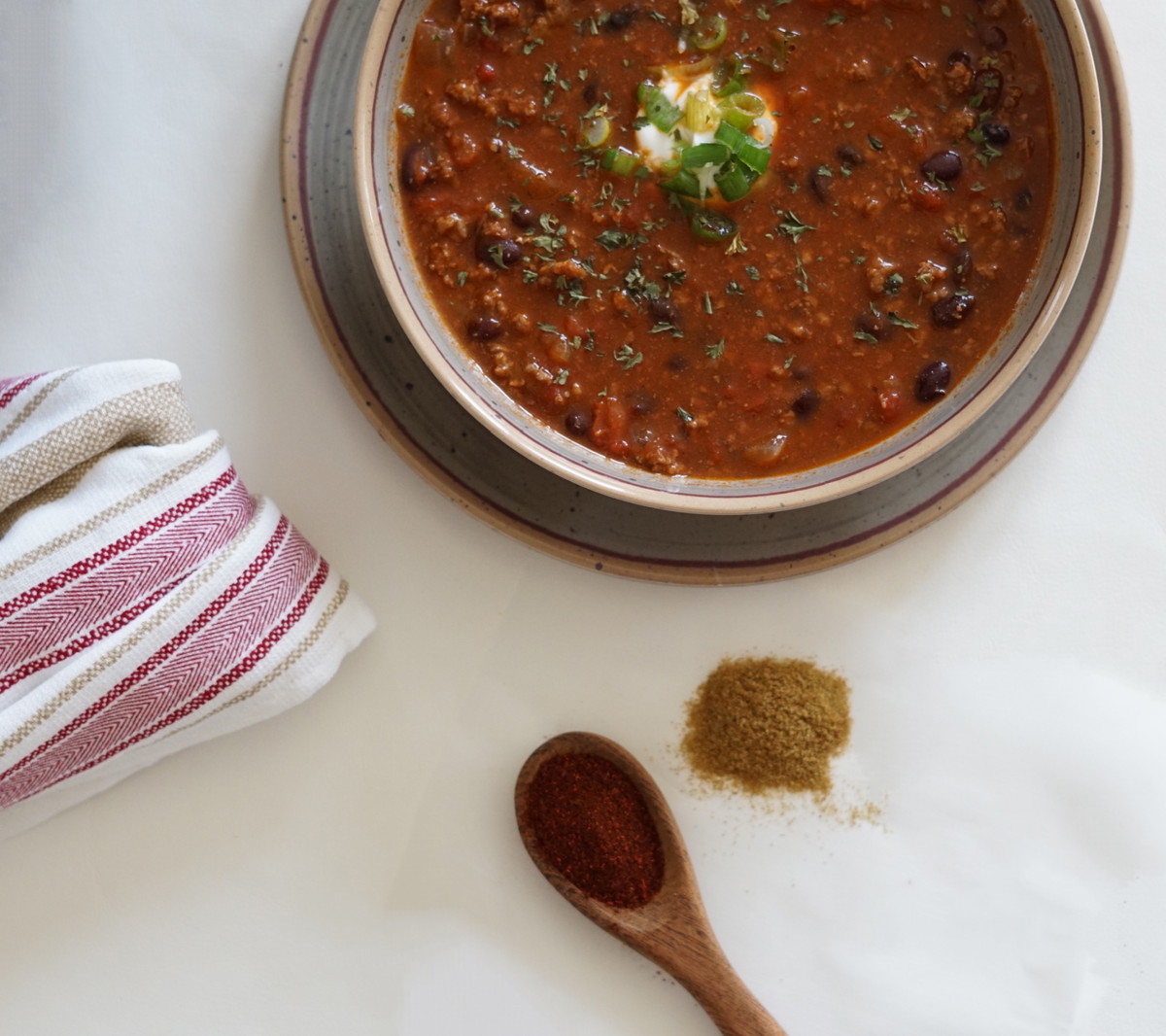 Roasted Poblano and Coffee Chili
