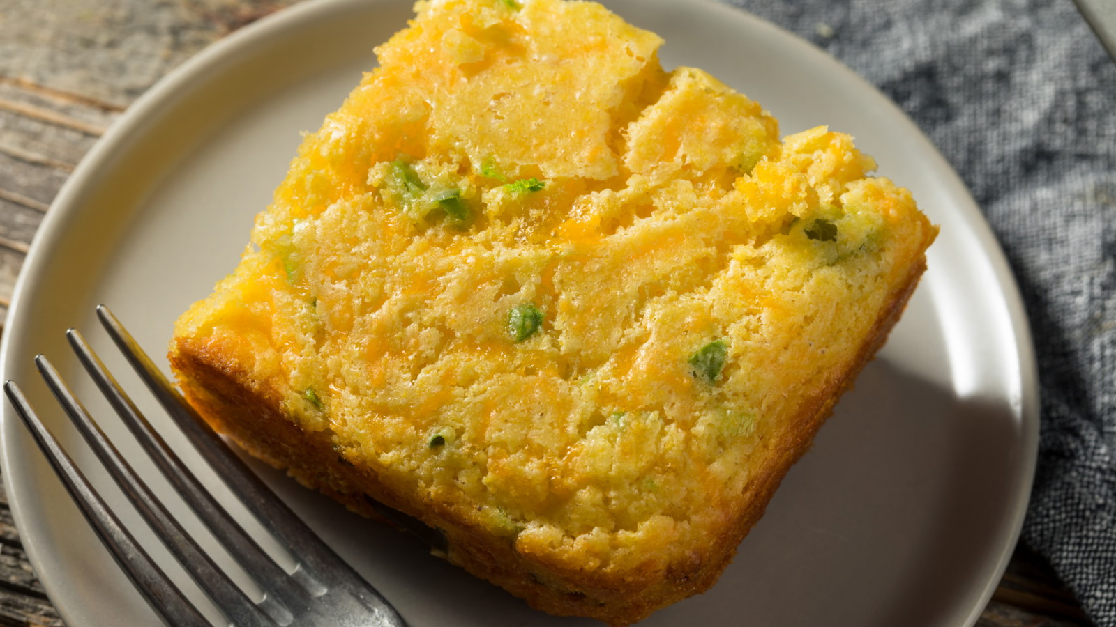 Image of Cheddar and Chive Cornbread with Maple Butter