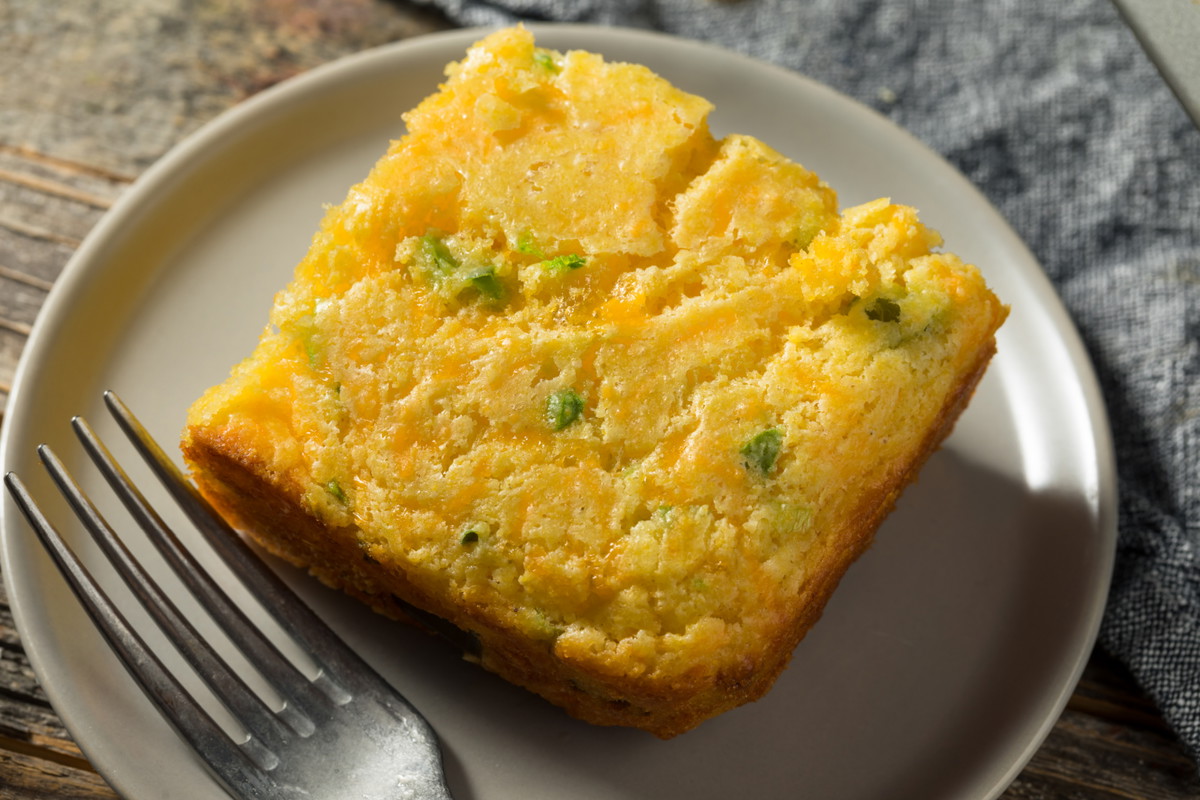 Cheddar and Chive Cornbread with Maple Butter