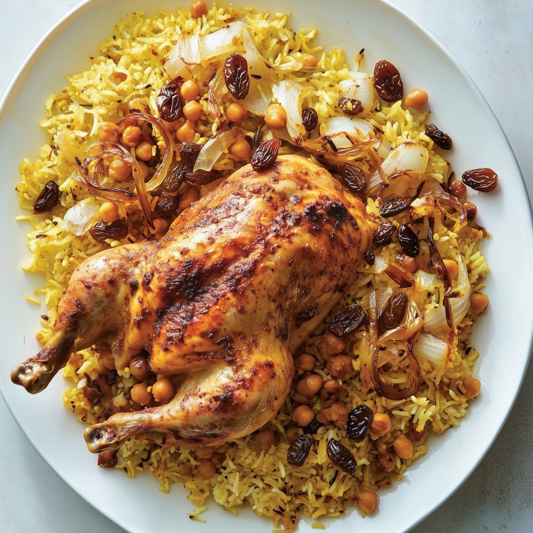 Kuwaiti Chicken Machboos - Machboos Al-Dajaj Al-Kuwaiti