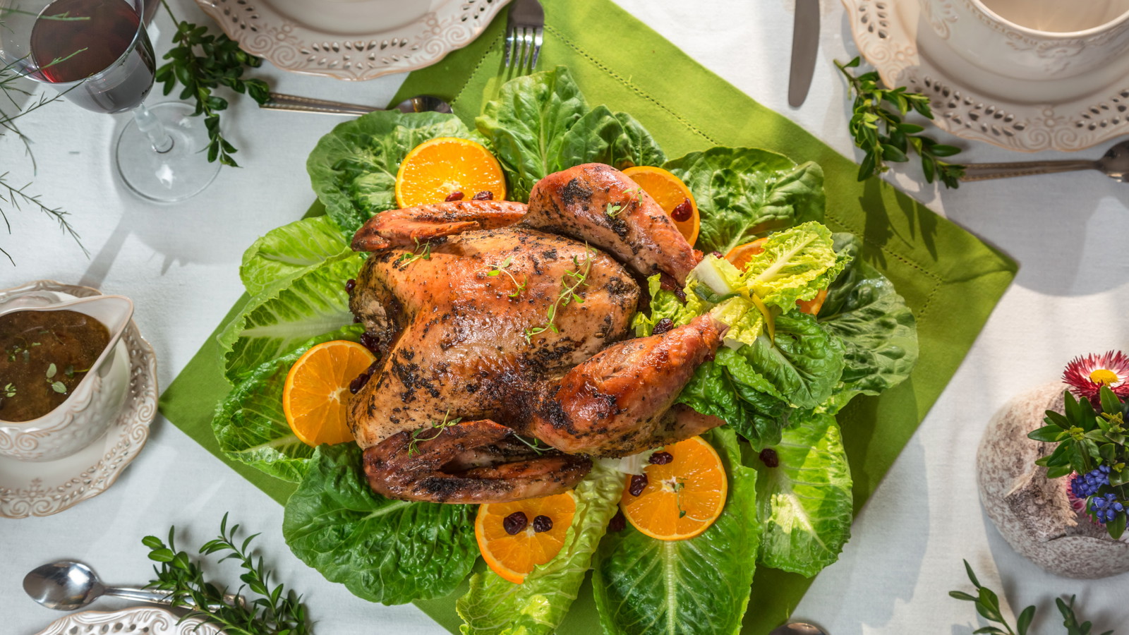 Image of Herb-Roasted Turkey with Citrus Gravy