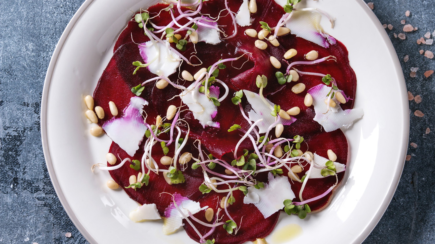 Image of Beetroot Carpaccio with Balsamic Reduction