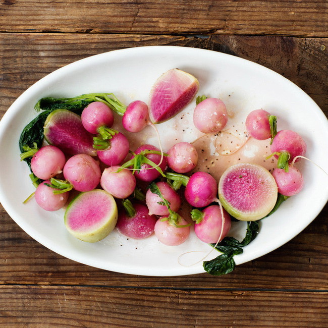 Image of Recipe: Sweet Braised Radishes With Bourbon-Barrel Maple Syrup