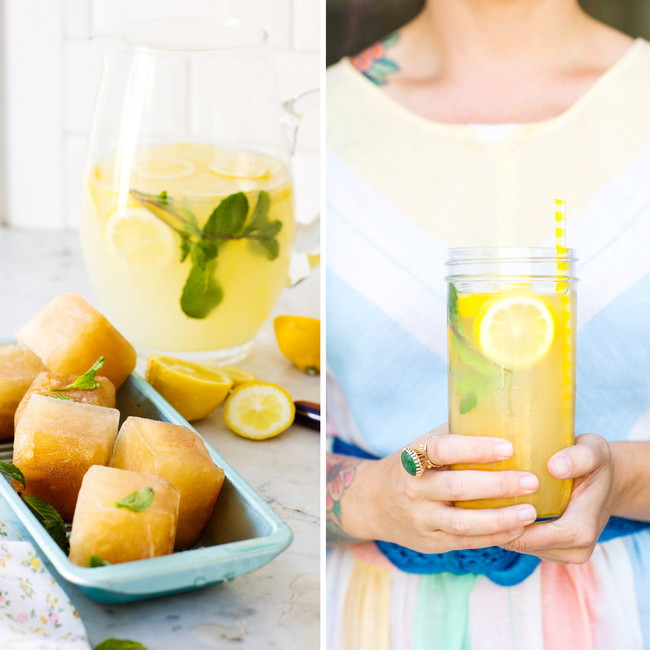 Image of Recipe: Fresh Lemonade With Maple Ice Cubes