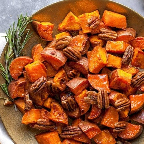 Image of Recipes for Entertaining: Bourbon and Maple Sweet Potatoes