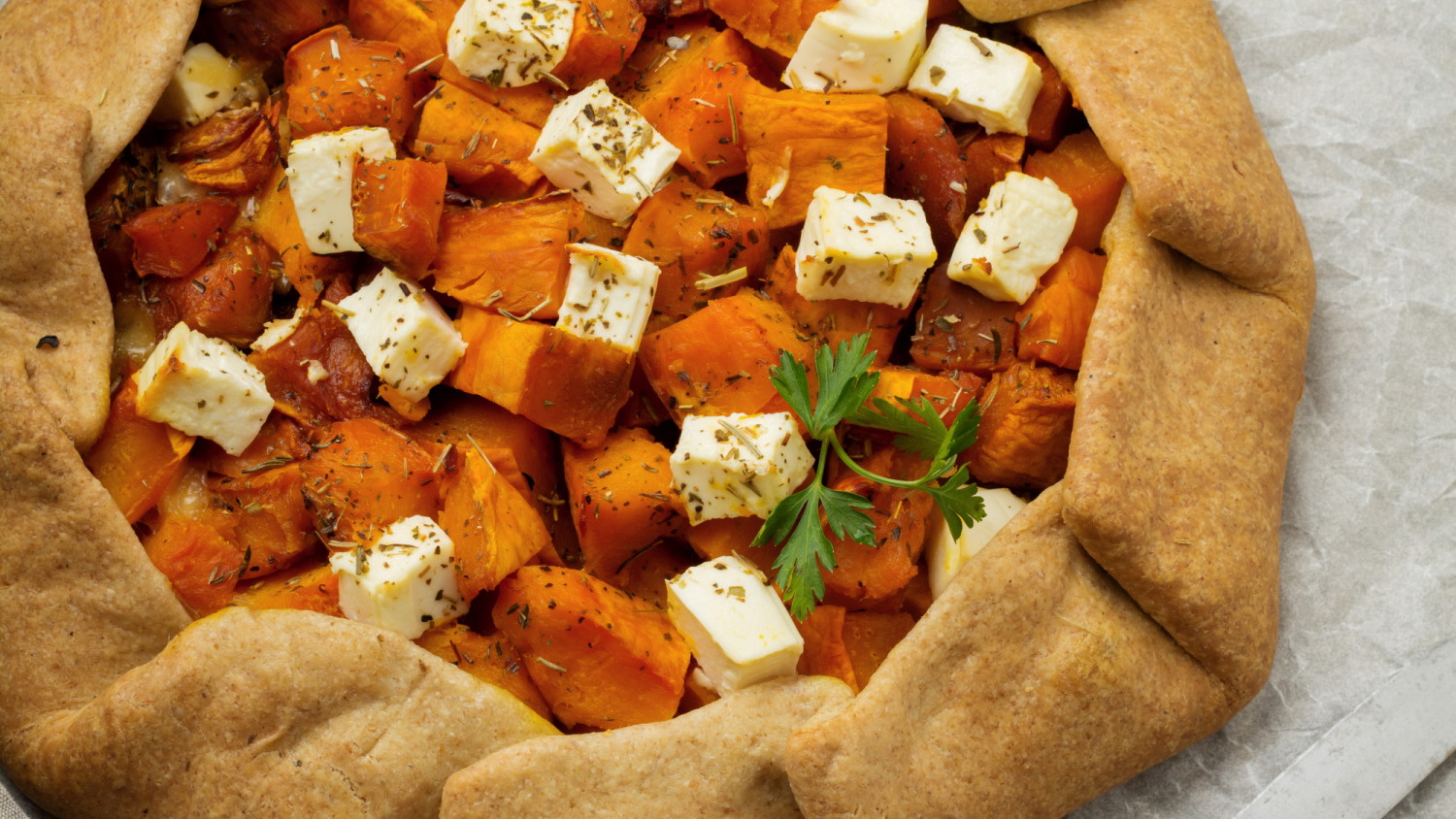 Image of Savory Sweet Potato and Goat Cheese Galette