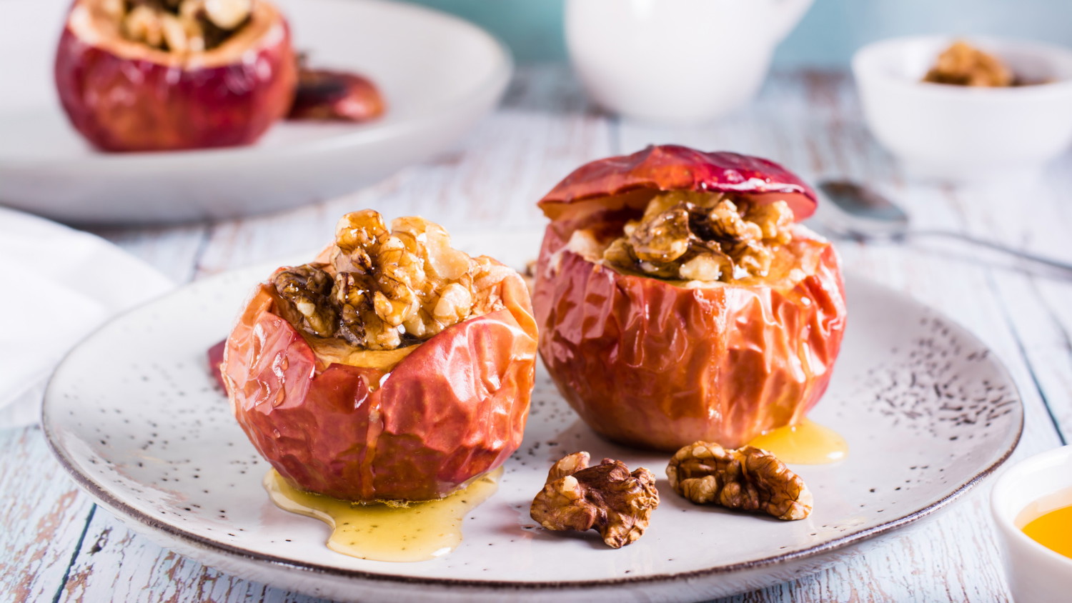 Image of  Maple-Cinnamon Roasted Apples with Walnuts