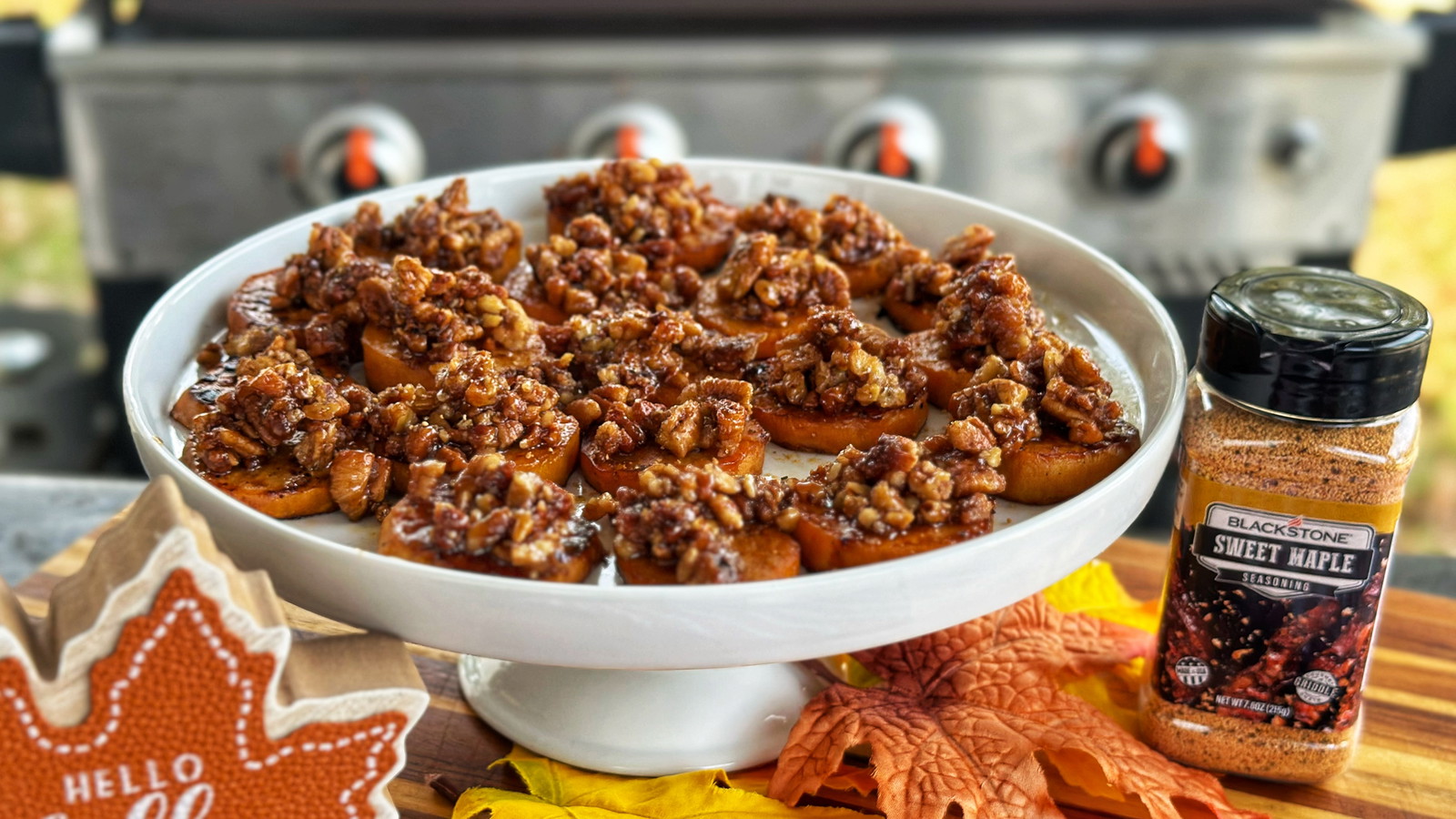 Image of Sweet Potato Medallions with Maple Pecan Crumble 