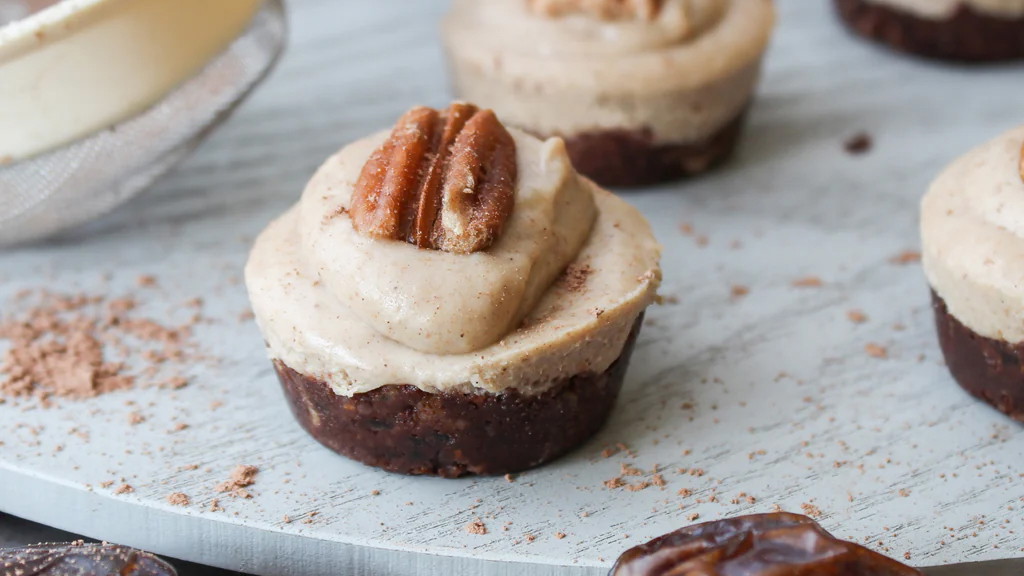 Image of Raw mini pecan pies