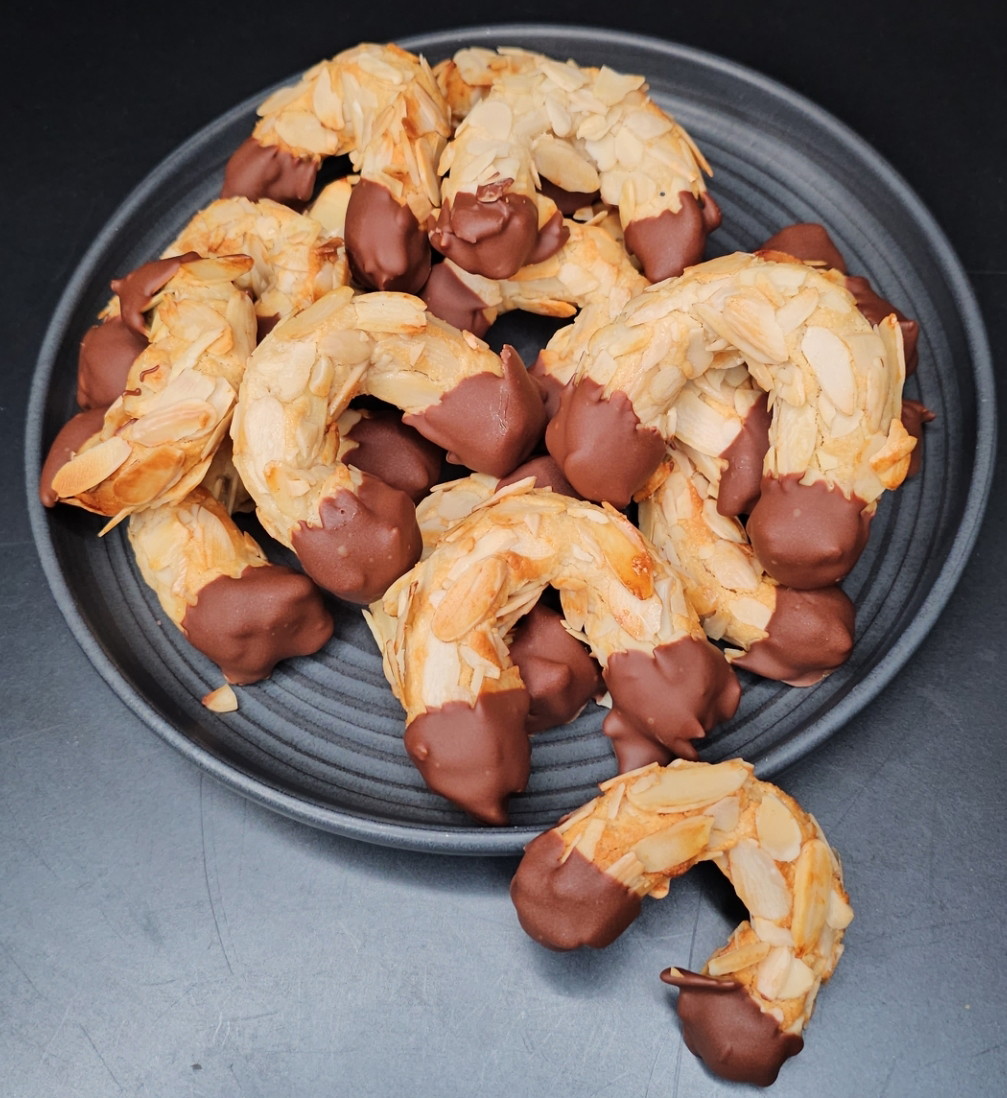 Glutenfreie Mandelhörnchen