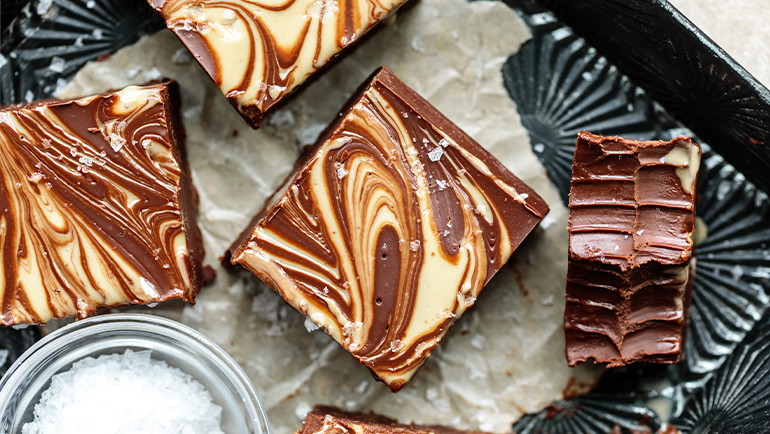 Image of Chocolate Tahini Fudge Recipe