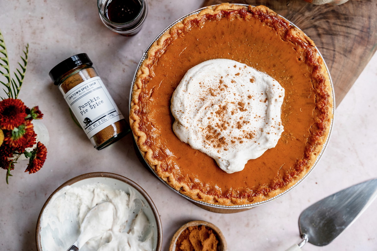Maple Bourbon Pumpkin Pie