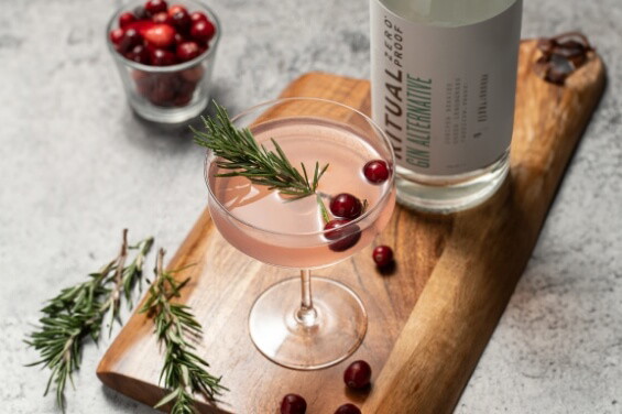 Image of How to Make a Non-Alcoholic Cranberry Gimlet Mocktail