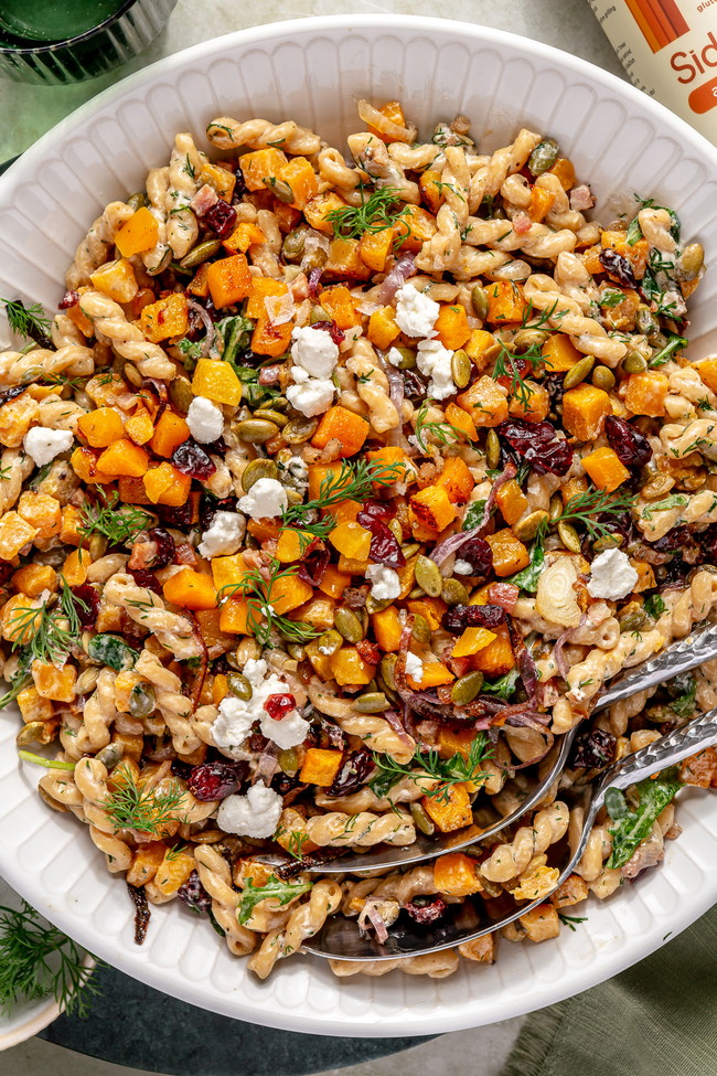 Image of Fall Harvest Pasta Salad with Apple Cider Vinaigrette