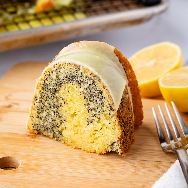 Image of Lemon Poppyseed Marble Bundt Cake 