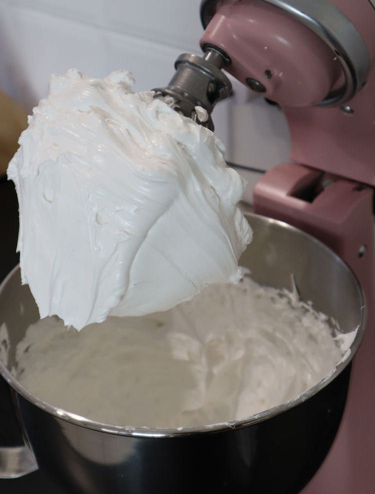 Image of Into a large stand mixing bowl, add 4 egg whites,...