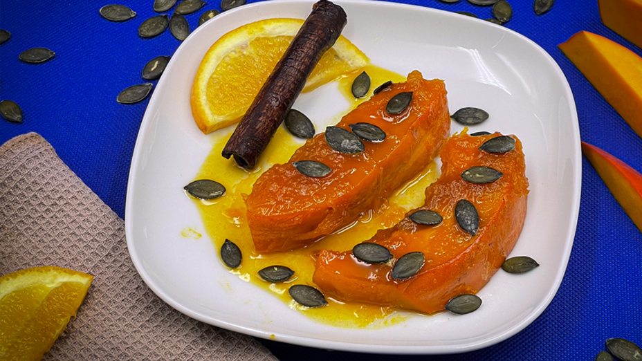 Rezept für Calabaza en Tacha (Kandierter Kürbis)
