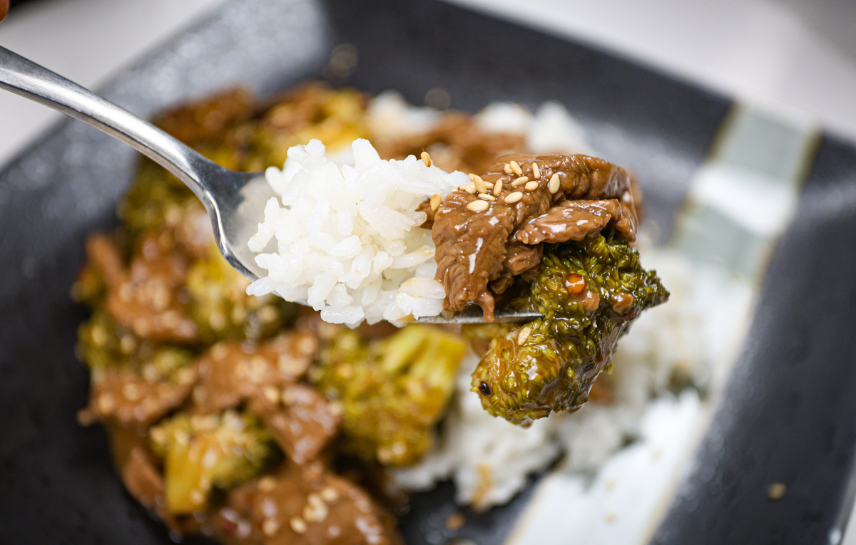 Slow Cooker Thai Fighter Beef and Broccoli