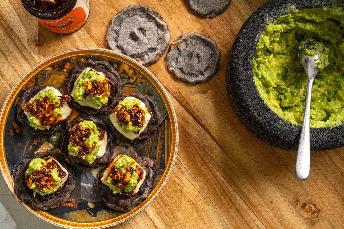 Black Bean and Panela Cheese Sopecitos (Mini Sopes)