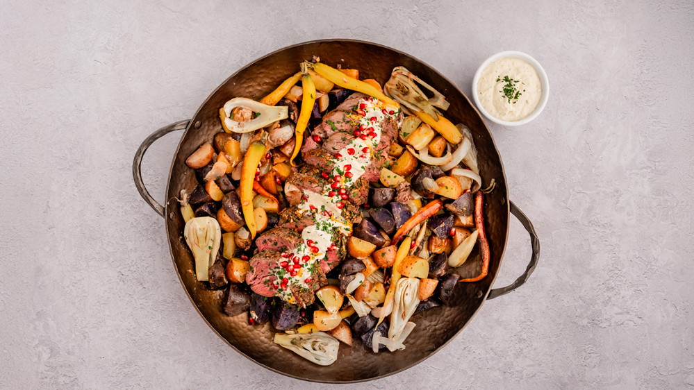 Image of Butter-Crusted Tenderloin Roast with Citrus Cream Sauce