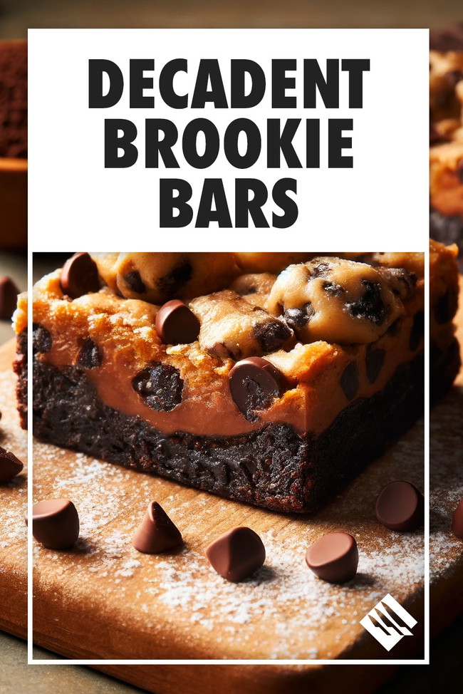 Image of Decadent Brookie Bars: The Ultimate Brownie-Cookie Combo