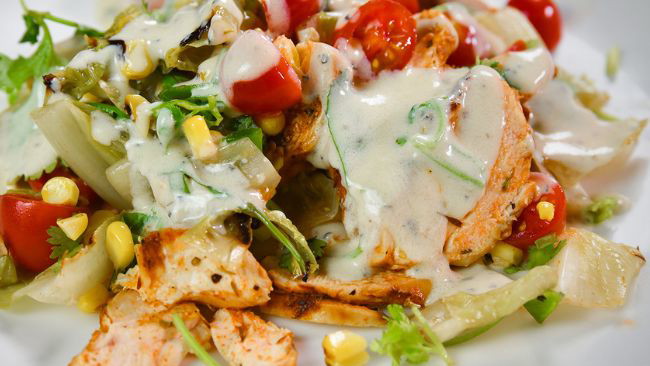 Grilled Chicken Salad by PlugNGrill Outdoor Electric Grill