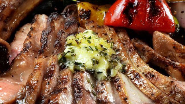 Grilled Tomahawk Pork Chops by PlugNGrill Turbo E Outdoor Electric Grill